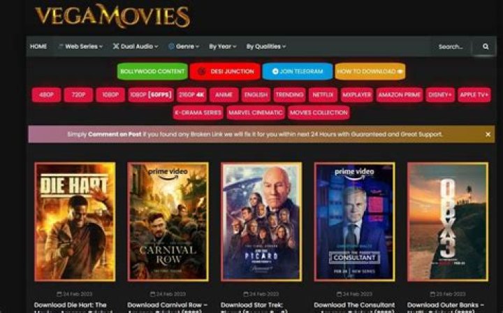 Vegamovies: Stream & Download Movies Free - Latest Updates & Alternatives